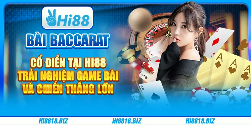 Bài baccarat cổ điển tại Hi88 - Trải nghiệm game bài và chiến thắng lớn